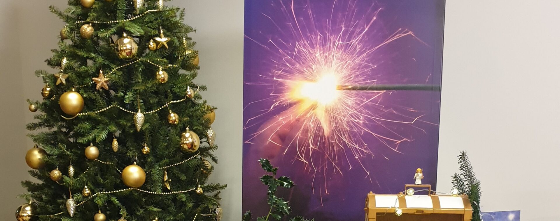 Decoratie kerstvonk
